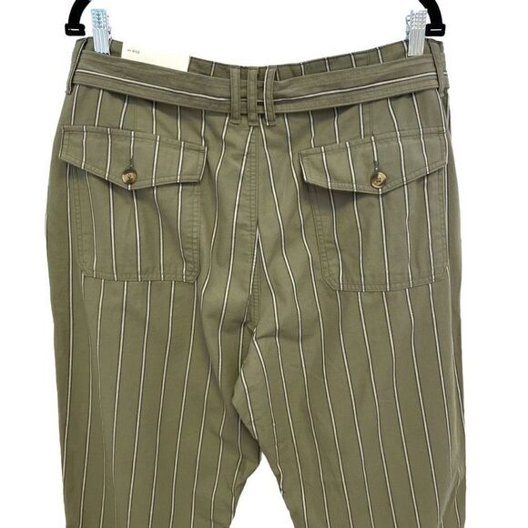 American Eagle High Rise Striped khaki Pants - Picture 5 of 6
